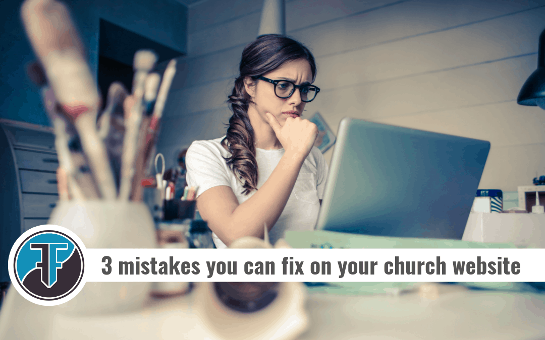 church website mistakes
