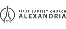 First Baptist Chrurch Alexandria grayscale logo